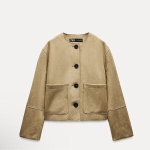 Faux Suede Jacket